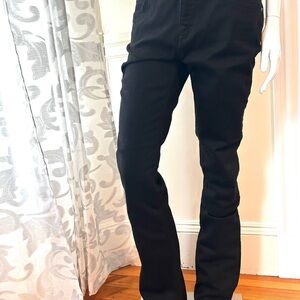 Women’s Black Jeans Midi Rise Slim Flared Leg in size 30 By Victoria Beckham